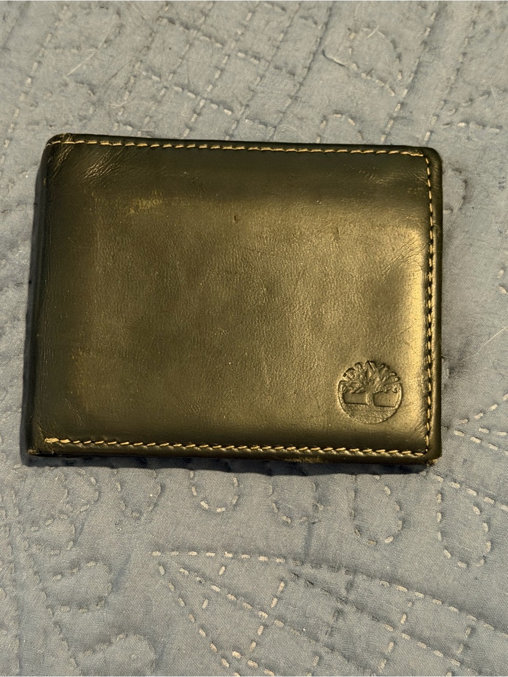 Timberland Black Leather Bifold Card & Key Wallet